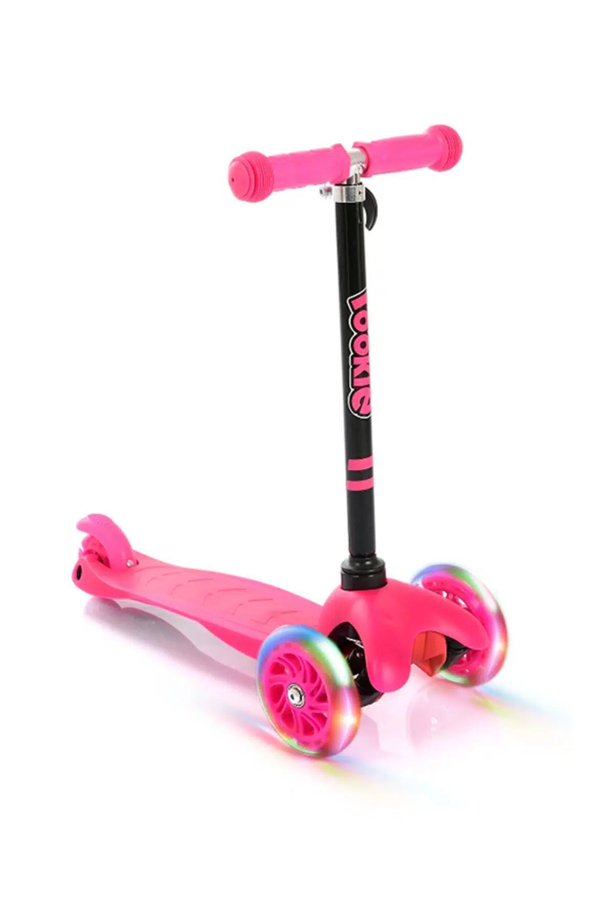 Rookie Pembe 3 Tekerlekli Led Işıklı Scooter