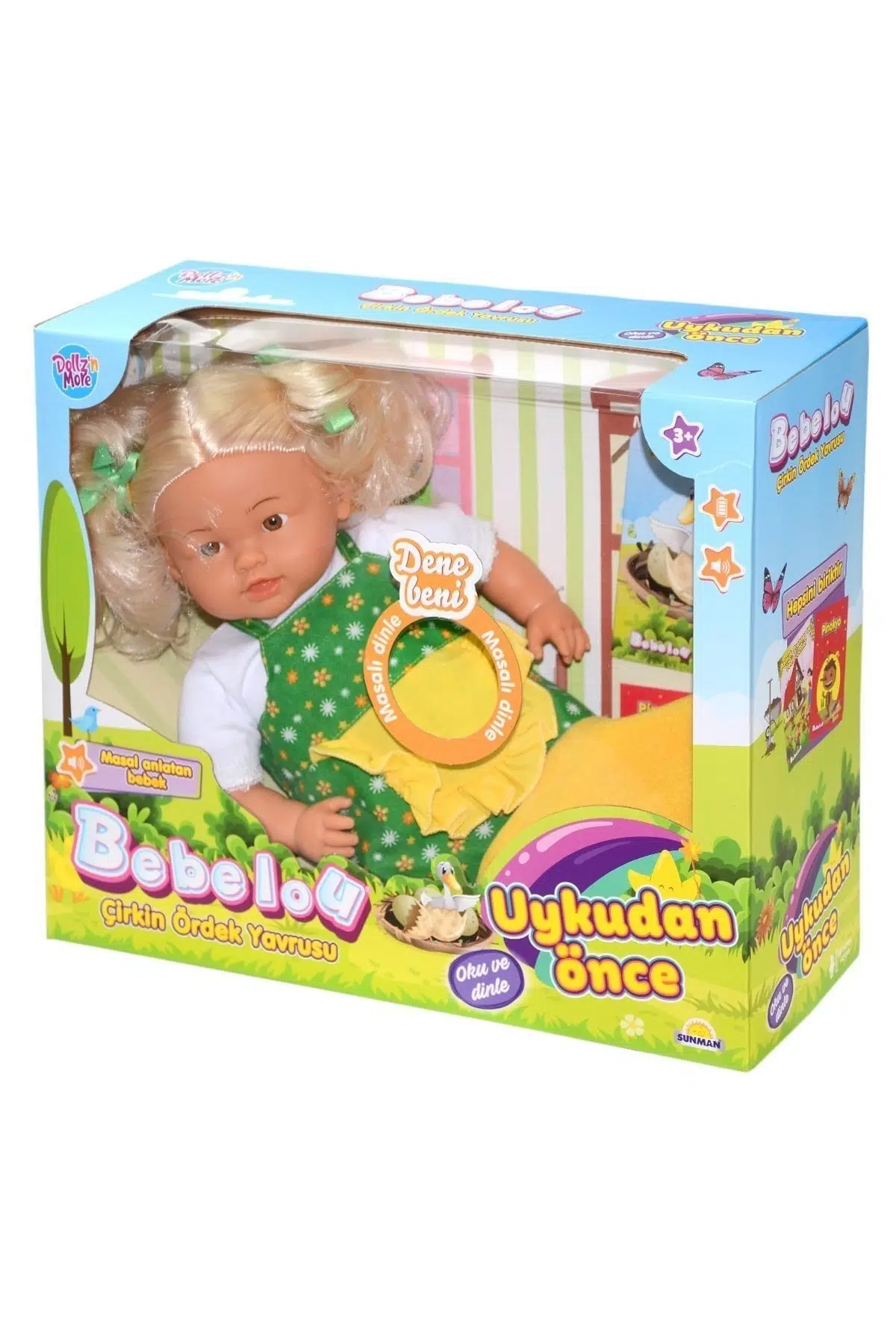 Sunman 40032 , Bebelou Uykudan Önce Bebeği Masal Anlatan Çirkin Ördek Yavrusu 40 Cm / +3 Yaş